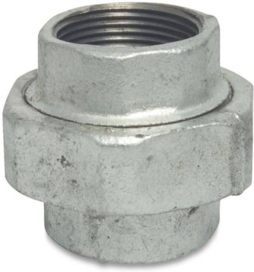 Klasebo Draadfitting Gietijzer Koppeling Type Plat 2 IG x 2 IG