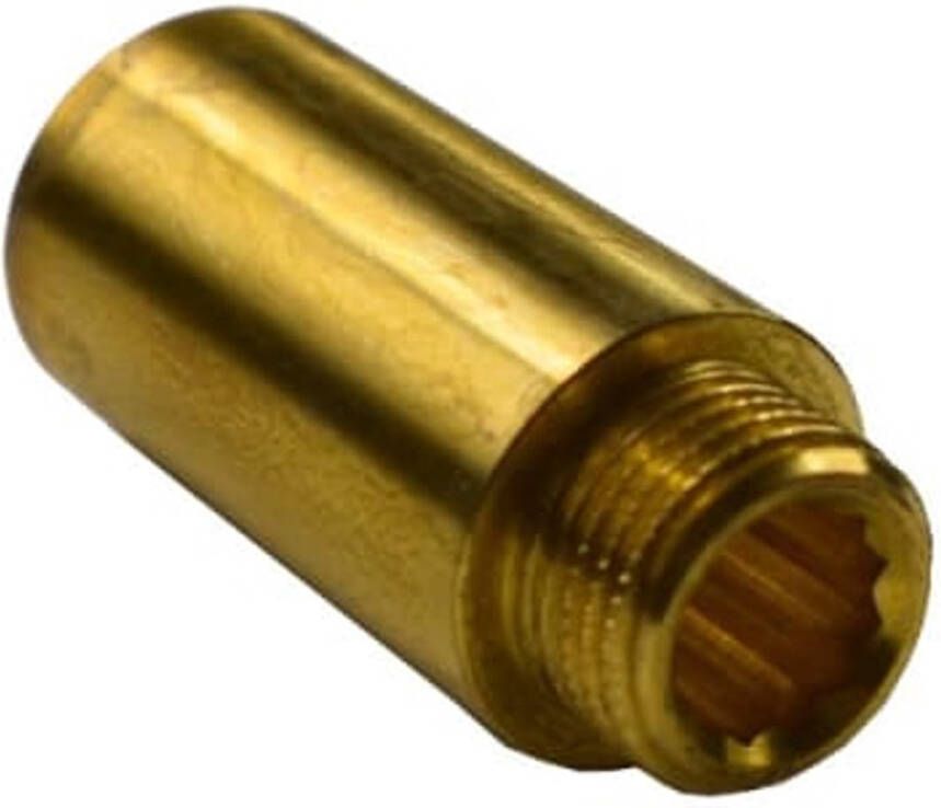 Klasebo Draadfitting Messing Kraanverlenging 1 AG x 1 IG 50 mm