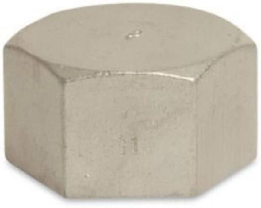 Klasebo Draadfitting roestvrij staal dop 1 IG 10bar