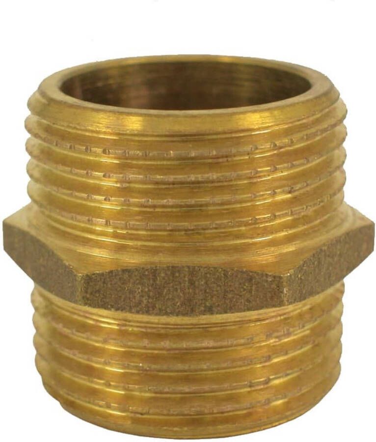 Klasebo Messing Dubbele Nippel 1 2 Draadfitting