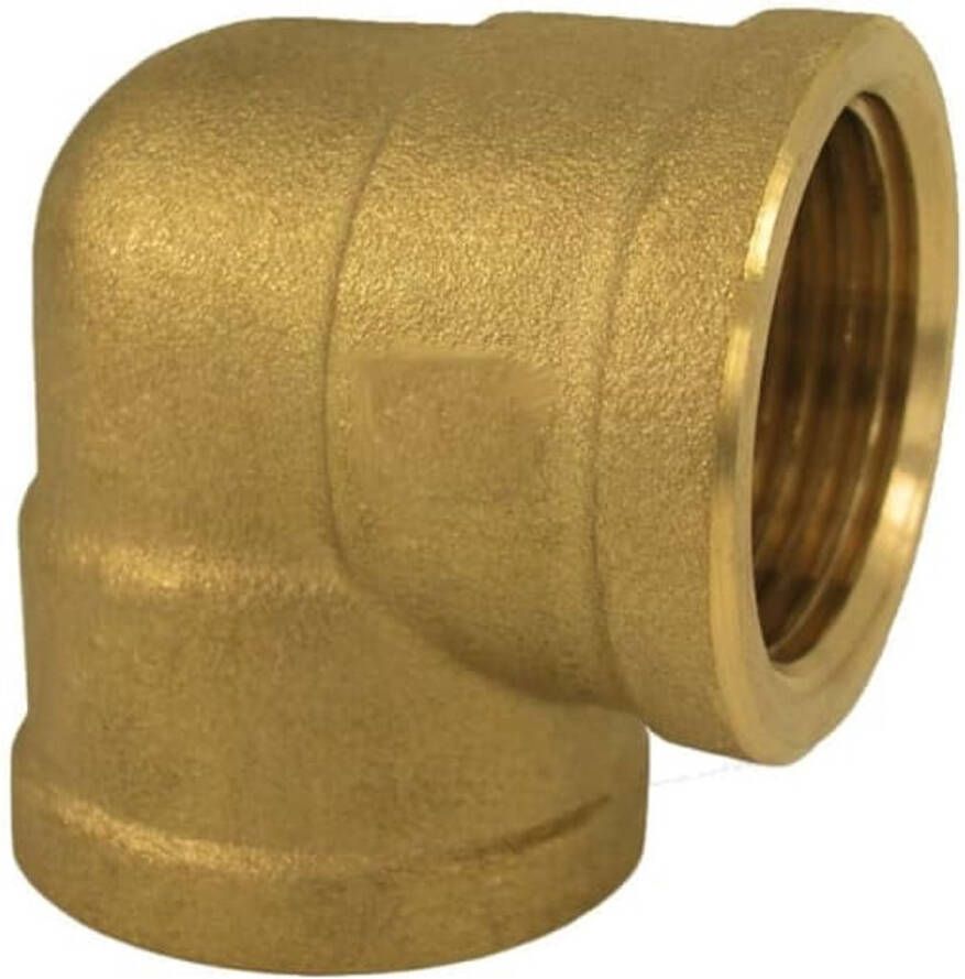 Klasebo Messing Hoek 90 Graden Draadfitting 1 2 x 3 4
