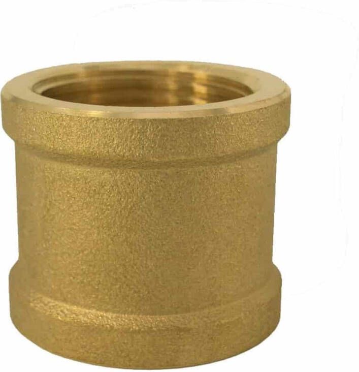 Klasebo Messing Muffe 1 2 Gewindefitting voor Sanitair & Verwarming