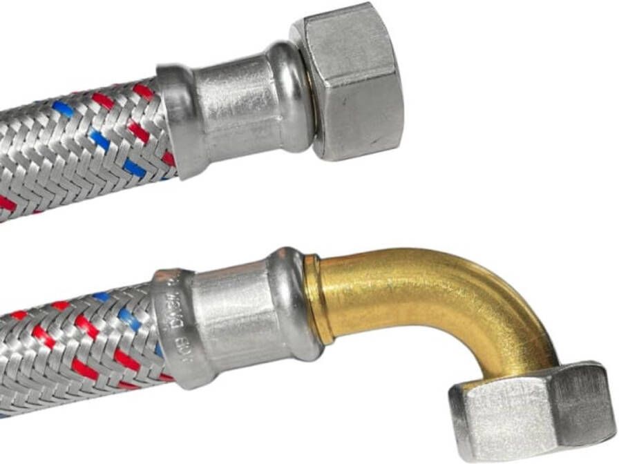 Klasebo Panserslang 1 2 inch RVS Flexibel DN13 DVGW Keurmerk