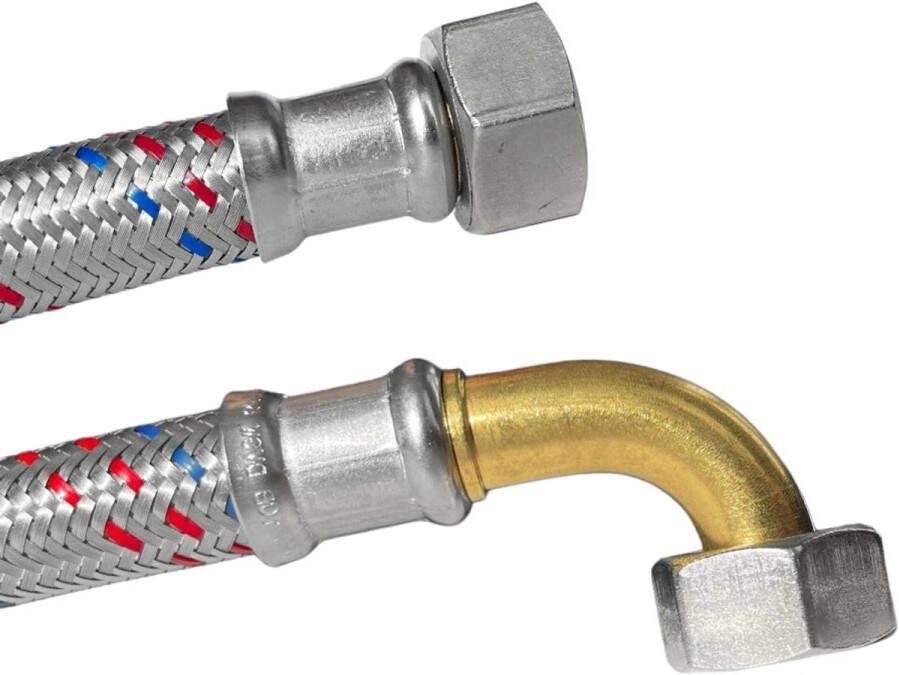 Klasebo Panzerschlauch 3 4 inch RVS Flexibele Waterslang