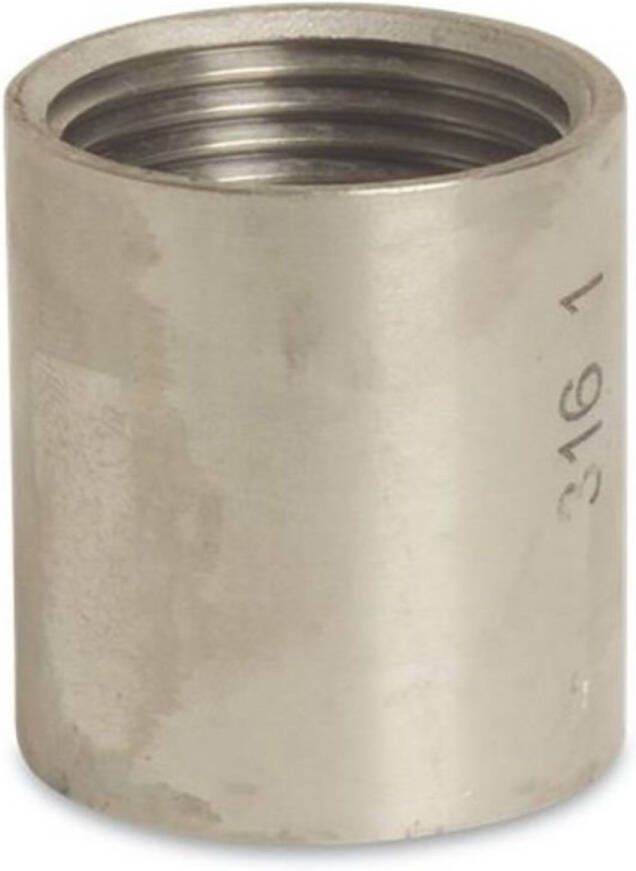 Klasebo RVS Muffe 1 Duims Boni-Shop Draadfitting V4A