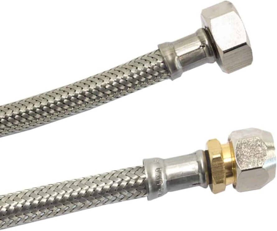 Klasebo RVS Panzerslang DN8 2000mm Flexibele Slang Drinkwater DVGW