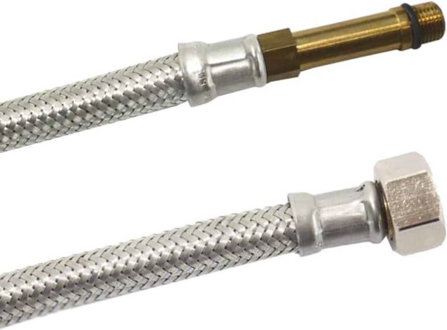 Klasebo RVS Panzerslang DN8 DVGW Flexibele Waterslang M10 3 8