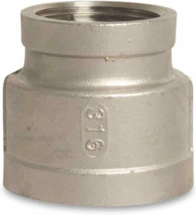 Klasebo RVS Reductiemof 1 2 x 3 8 V4A Draadfitting
