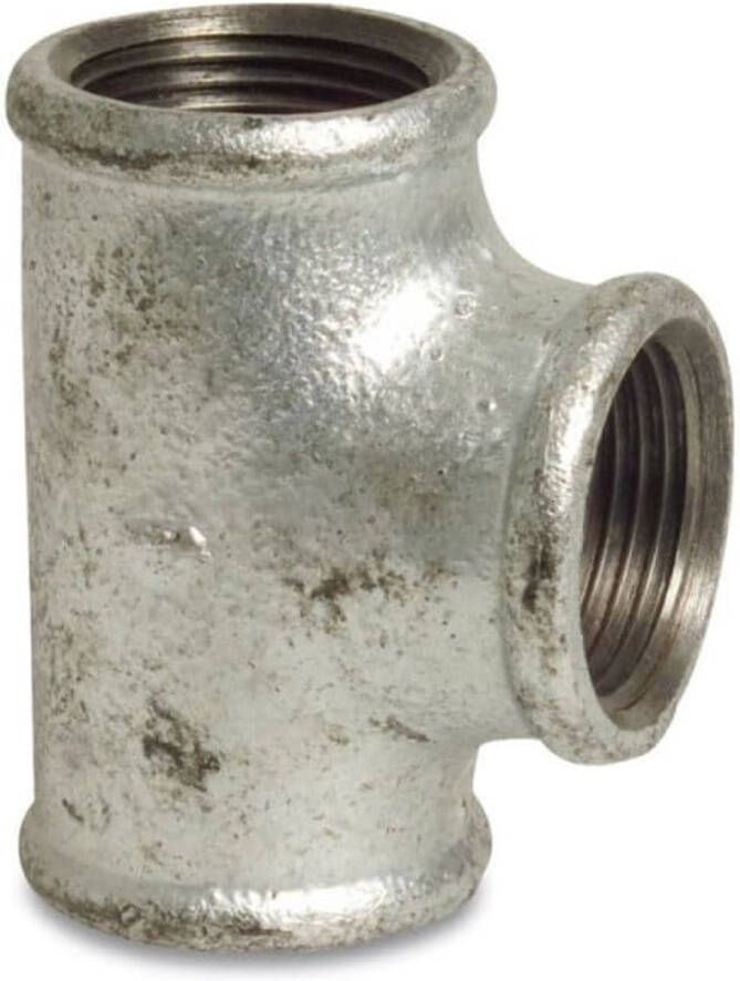 Klasebo T-stuk tempergietijzer 1 4 inch binnendraad