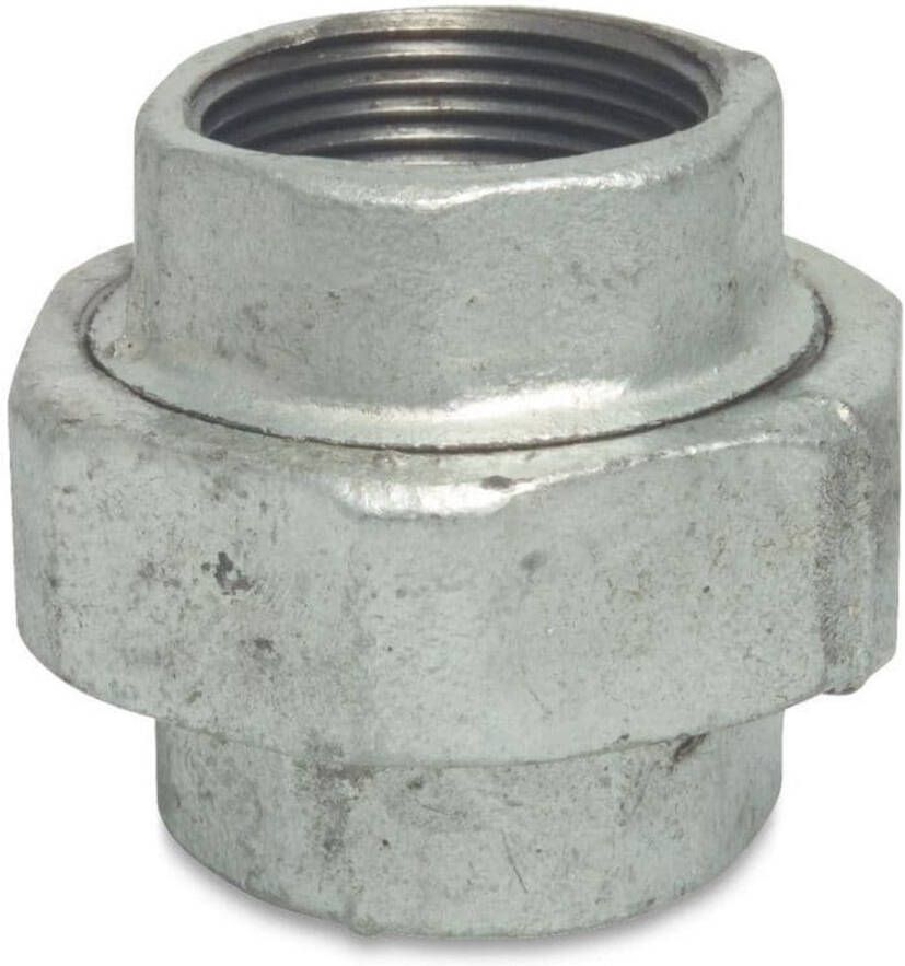 Klasebo Tempergiet Fitting 2 Duims: Platte Tempergiet Verschroefing