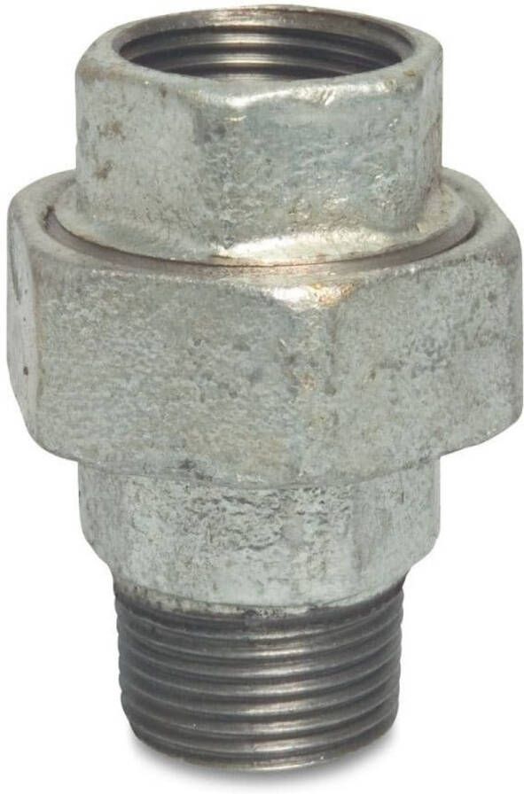 Klasebo Tempergiet fitting flach 1 4 verzinkte fitting