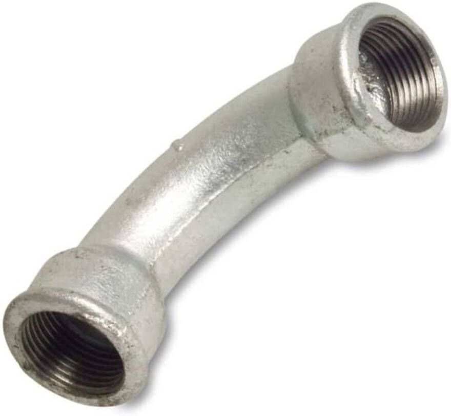 Klasebo Tempergietfitting 90° Bocht 2 IG Robuuste Draadfitting