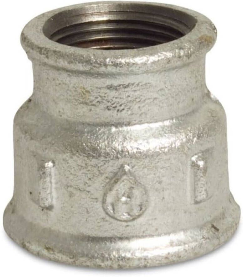 Klasebo Verloopmof Tempergietijzer 1 x 3 4 Draadfitting Verzinkt
