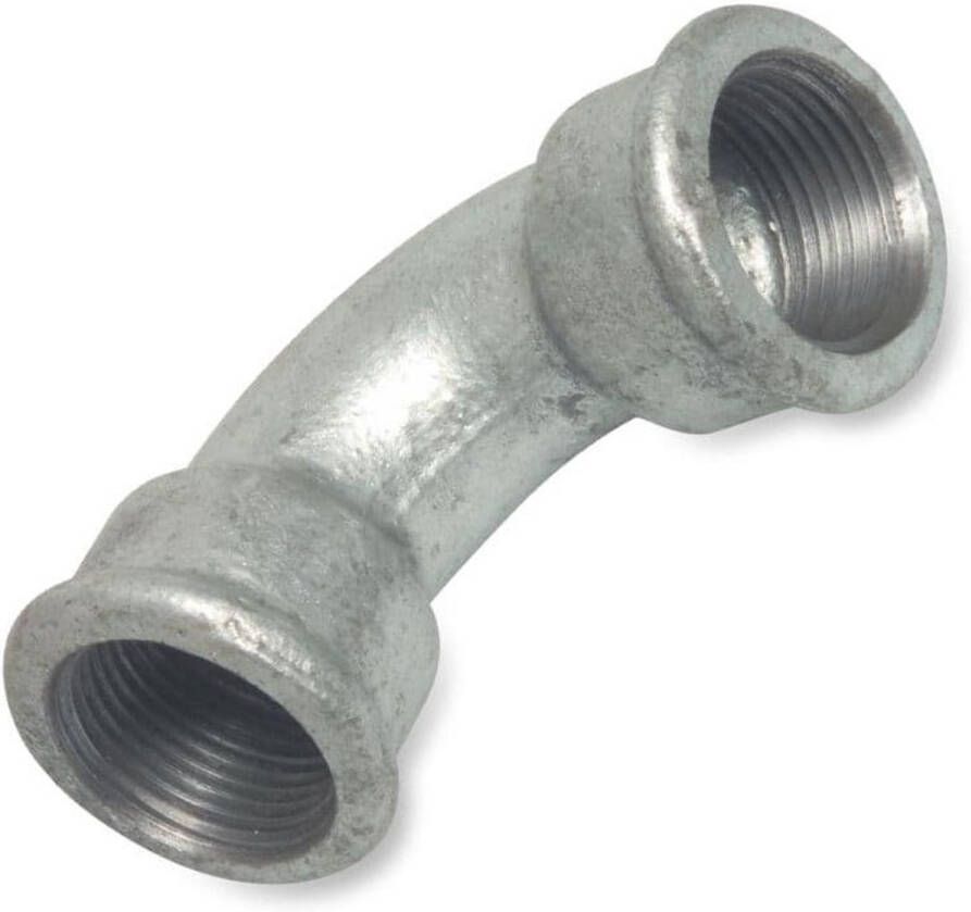 Klasebo Verzinkte Tempergiet Fitting 90 Graden Bocht 2 inch Binnendraad