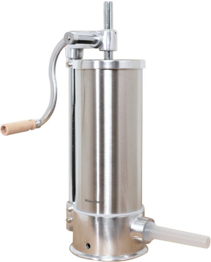 KLAUSBERG KB-7927 Verticale Worstvuller 5 kg Capaciteit RVS Professioneel Met 6 Vullers Vleesvuller