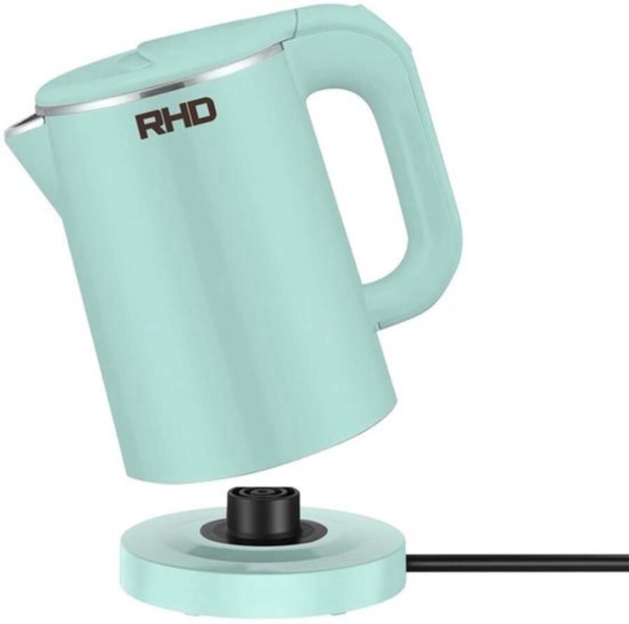 Kleine Elektrische Waterkoker 0 8L 1000W Snelkook Roestvrij Staal Groen
