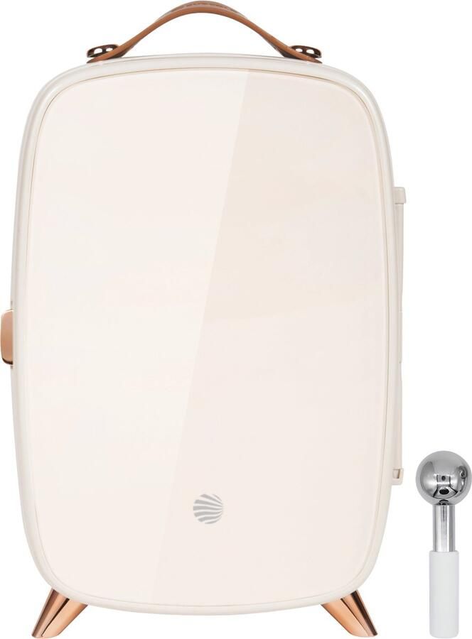 Knikker Cosmetics Knikker 6L Skincare Fridge Mini Koelkast voor Make-up en Drinken Stil & Energiezuinig Wit Inclusief Ice Globe - Foto 3