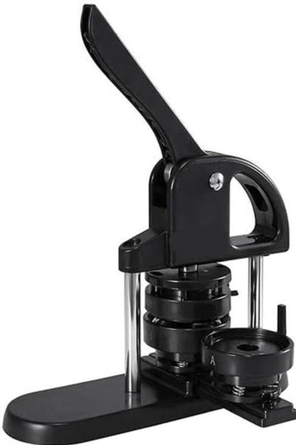 Knoopmachine met knoopdelen Ergonomische booghandgreep Maker voor DIY-knoppen Zwart