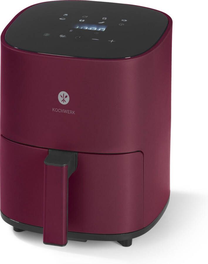 Kochwerk heteluchtfriteuse digitaal 3l 1400W rood - Foto 2
