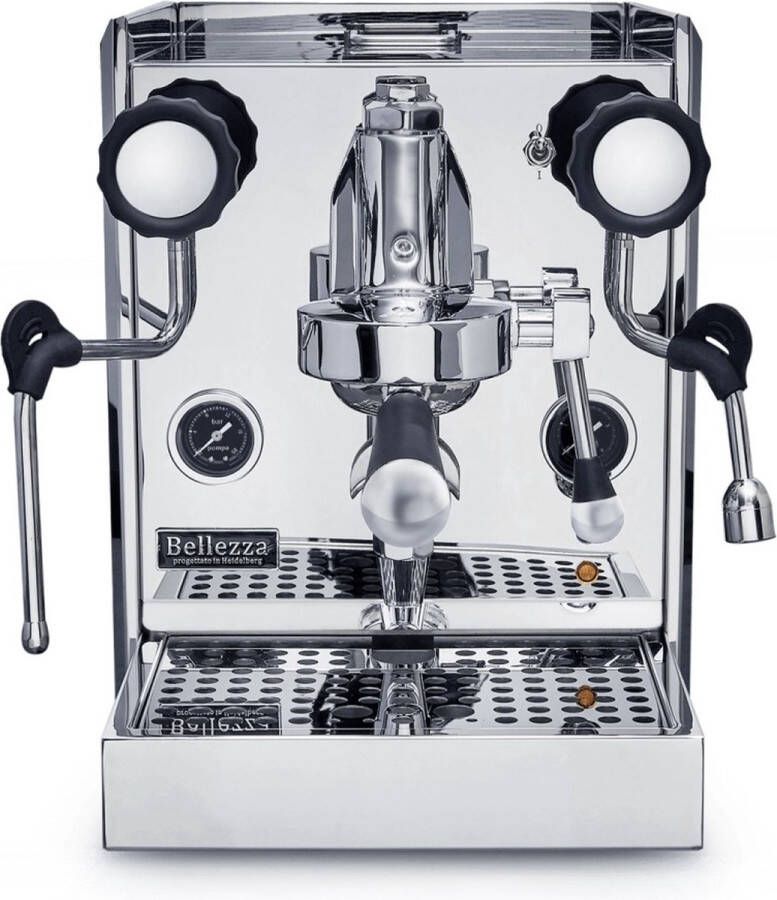Koepoort Koffie Bellezza Valentina RVS piston espressomachine met 1 kg koffiebonen