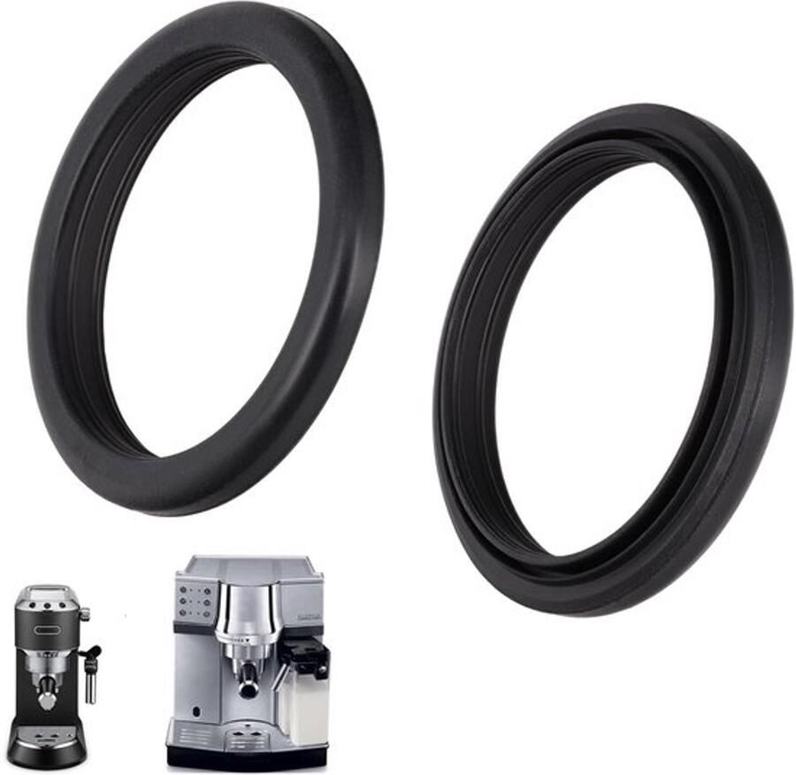 Koffie 2 St. afdichting voor filter douche aan de zetkop compatibel met EC 680 685 820 850 860 EN Dedica filterkoffiezetapparaat espressomachine koffiezetapparaat zoals AS00005075