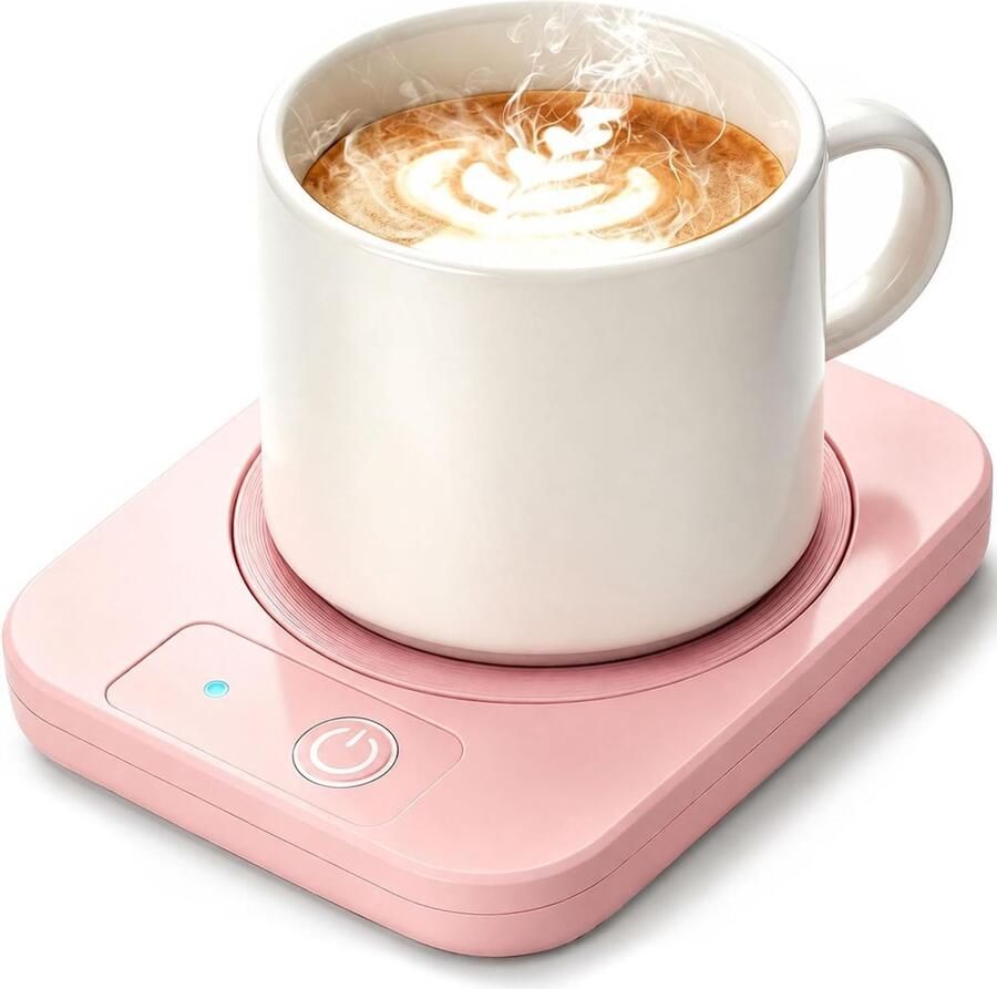 Koffie- en Kaarsverwarmer Roze 55℃ Elektrische Warmhouder voor Dranken Voor Koffie en Thee