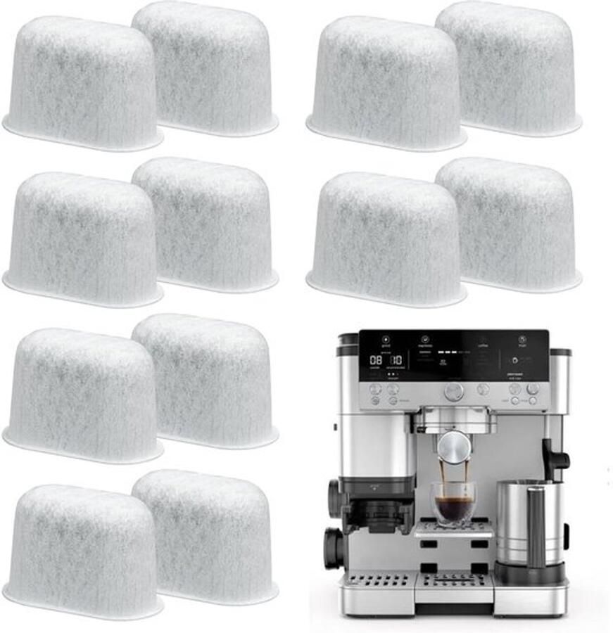 Koffiefilters voor Ninja Luxe Cafe 12-pack geactiveerde koolstofwaterfilter voor Ninja koffiemachine accessoires compatibel met Premier Espressomachine ES601UK & Pro Series ES701UK