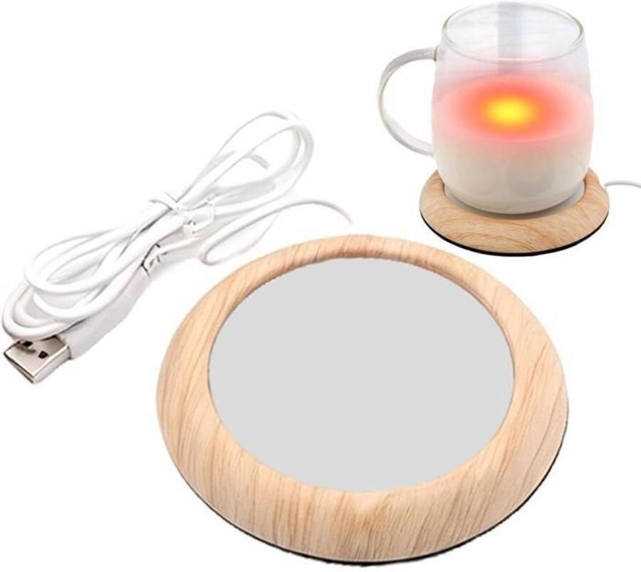 Koffiekopjeswarmer Duurzaam werkt op USB-voeding geschikt om thee melk en andere dranken warm te houden thuis op kantoor op reis of in een studentenkamer voedselwarmer