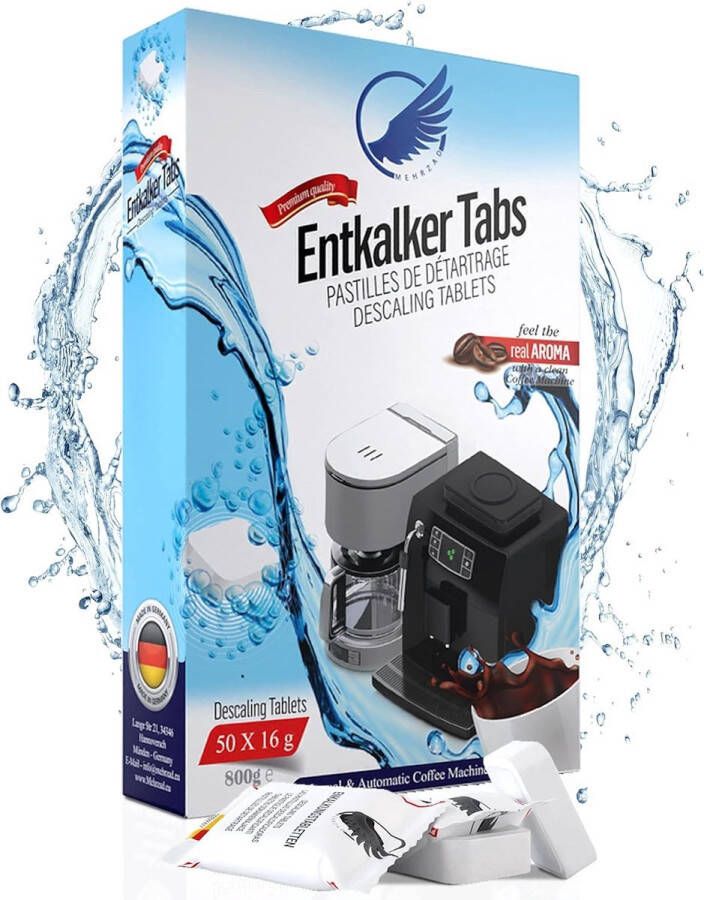 Koffiemachineontkalker 20 stuks Ontkalkingstabletten voor volautomatische Espressomachines Koffiemachines Koffiezetapparaten Universeel Geschikt voor bijna alle merken - Foto 2