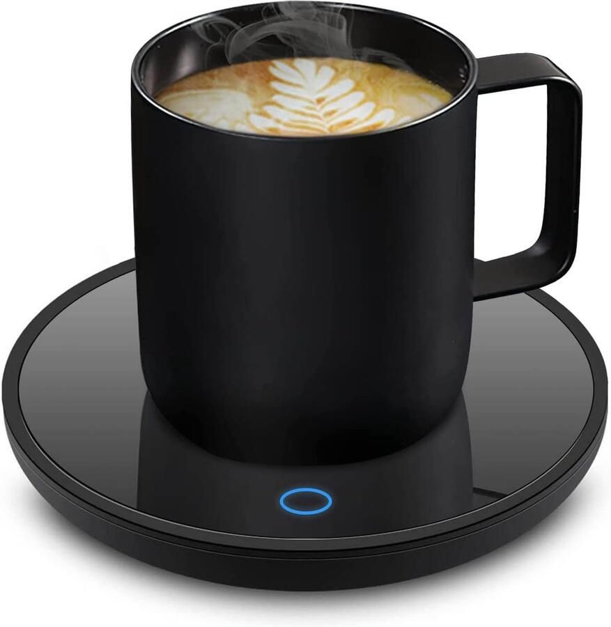 Koffiemok warmer Zwart Elektrische Koffiewarmer met Automatische Uitschakeling Voor Kantoor en Thuisgebruik