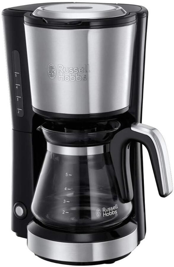 Koffiezetapparaat 625 ml 7 minuten snelle koffie kookplaat Verwijderbare filterhouder geborsteld roestvrij staal 24210-56