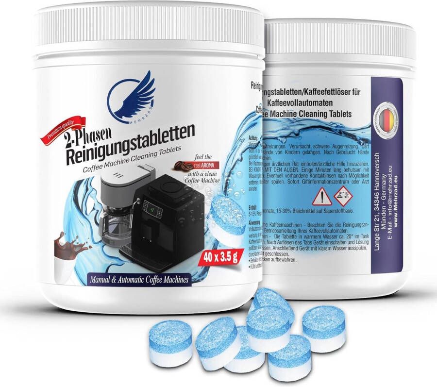 Kofiiemacinere Koffiemachine Reinigingsset 85 80 stuks 2 in 1 ReinigingsTabletten Extra sterke reinigingsformule 5 Hoogwaardige Ontkalkingstabletten Perfect voor Jura Siemens Krups Bosch Philips DeLonghi