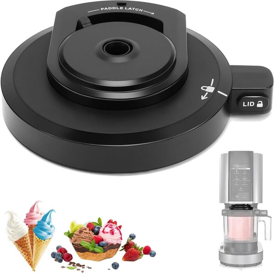 Kombuisdeksel Hoogwaardige Buitenschaal Extern Deksel Compatibel met Ninja NC299AMZ NC301 NC300 NC201 NC101 IJsmachine-accessoires Perfecte Pasvorm Robuuste Afwerking Ijsdeksel