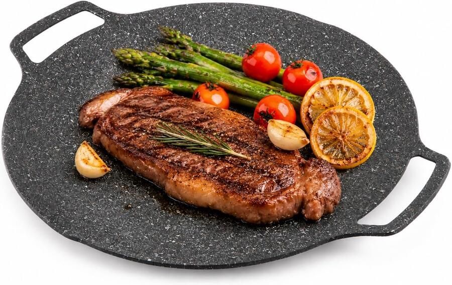 Koreaanse BBQ-grillpan Aluminium Antiaanbaklaag 33 cm