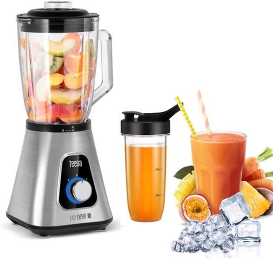 Krachtige blender TSA3549 1300W 1 5L + 600ml BPA-vrij