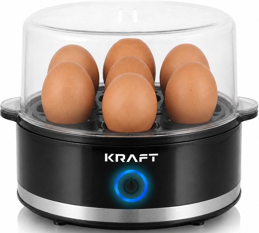 KRAFT Eierkoker Zwart 7 Eieren Elektrisch Eieren Koken