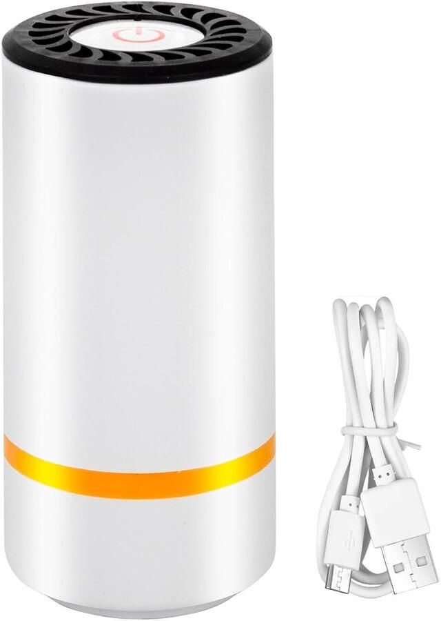 Kraftverdia Elektrische Vacuümpomp – USB Oplaadbaar – Draadloos One-Touch – Voor Vacuümzakken – Compact – Ook voor Voedsel Bewaren