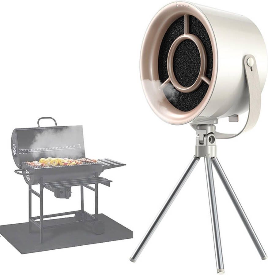 Kraftverdia ™-Mini-desktop afzuigkap-Draagbare afzuigkap-Mobiele stille recirculatie afzuigkap-Met 10 afzuigkapfilters-voor thuis keuken grill hotpot kamperen BBQ reizen camper-luchtzuivering-3 snelheden
