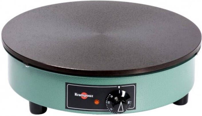 Krampouz gietijzeren crêpemaker 40cm 3000w groen cebpa4ao