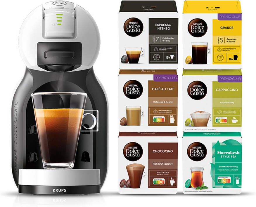 Krups Dolce Gusto Mini Me YY5816FD Koffiecupmachine – Bundel met 96 capsules