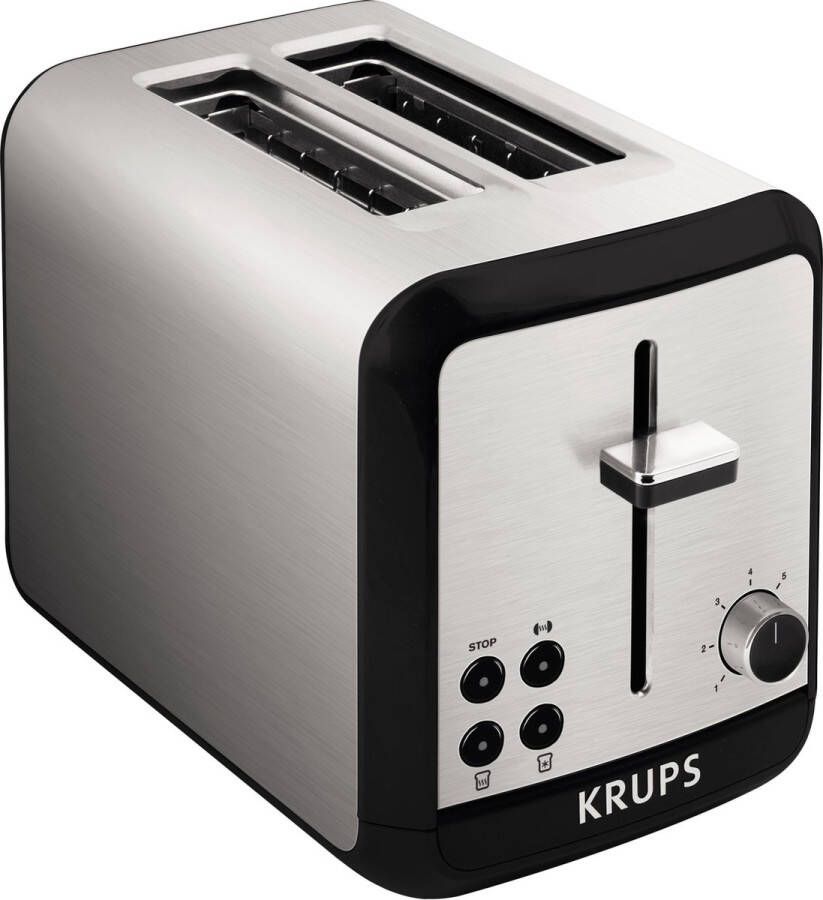 Krups KH311010 Broodrooster RVS 2 gleuven 7 programma's