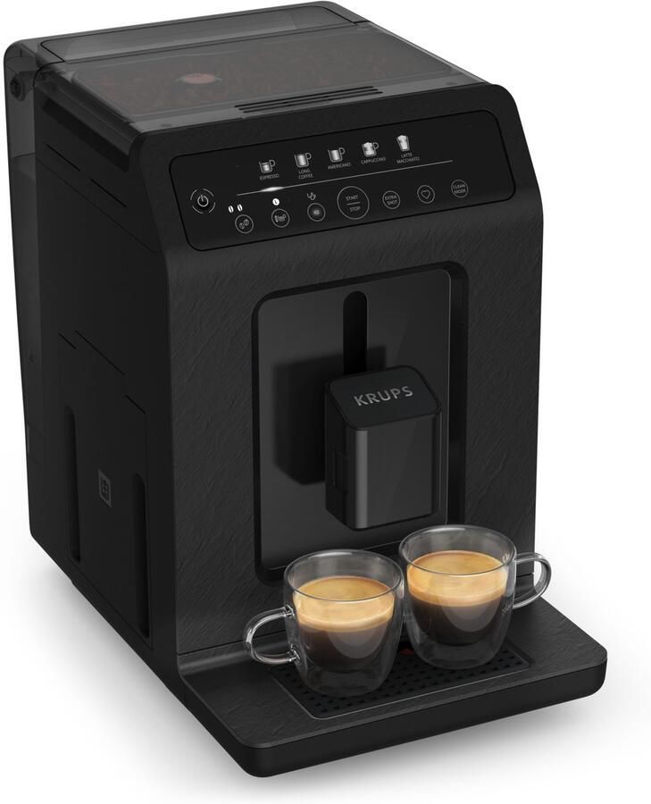 Krups Evidence Eco EA8968 Volautomatische Espressomachine Duurzaam Design 5 Recepten Voor Espresso & Lungo Zwart