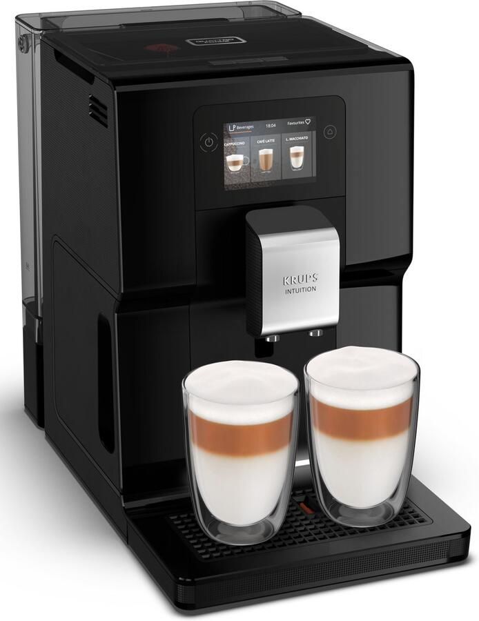 Krups Intuition Preference EA8738 Volautomatische Espressomachine Inclusief Melkreservoir 11 Recepten Touchscreen Bedieningspaneel Eenvoudig Personaliseren