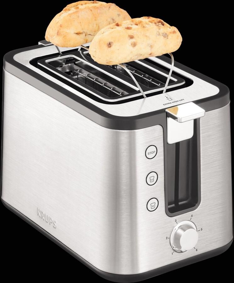 Krups Toaster KH442D Control Line 6 niveaus extra functies liftfunctie kruimellade - Foto 5