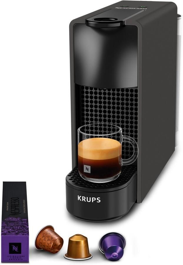 Krups Nespresso Essenza Mini XN110N Koffiecupmachine Mat Zwart Compact Energiezuinig