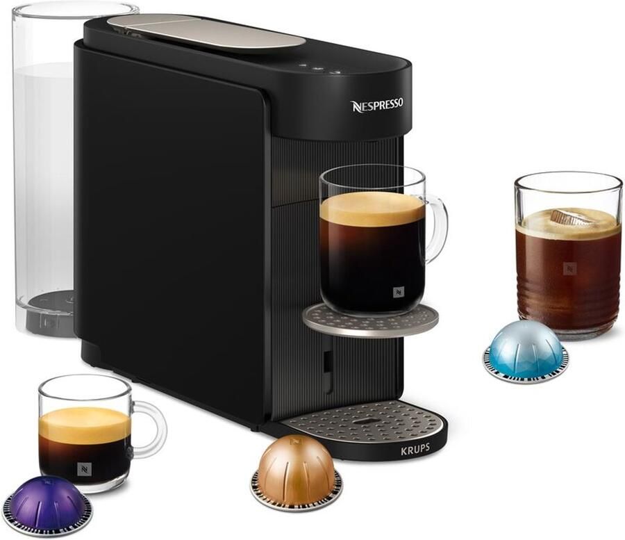 Krups Nespresso Vertuo UP XN9408 Koffiecupmachine Zwart Snel opgewarmd