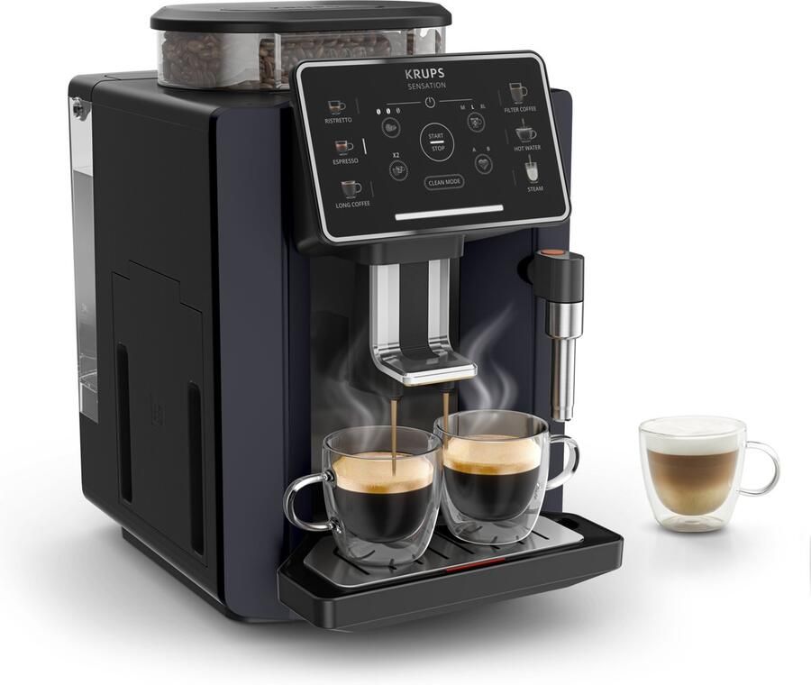 Krups Sensation C50 EA910B Volautomatische Espressomachine Nachtzwart Stijlvol Design Personaliseren en Favorieten Opslaan - Foto 2