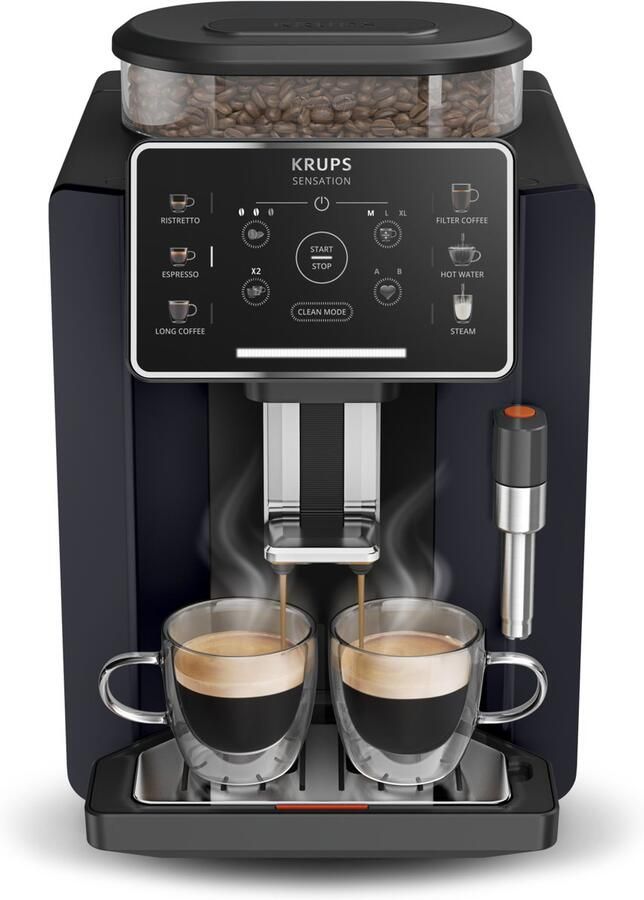 Krups Sensation C50 EA910B Volautomatische Espressomachine Nachtzwart Stijlvol Design Personaliseren en Favorieten Opslaan - Foto 3