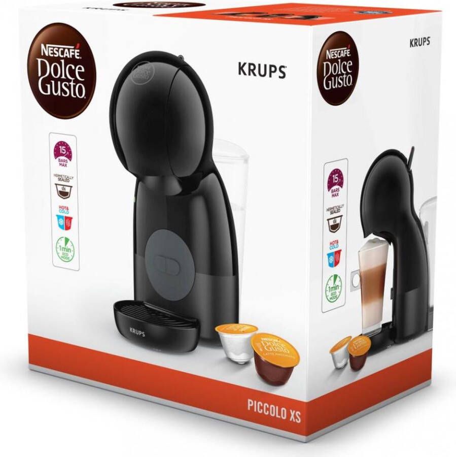 Krups Dolce Gusto Piccolo XS Zwart YY4515FD | Capsulemachines | Keuken&Koken Koffie&Ontbijt | 3700342445107 - Foto 2