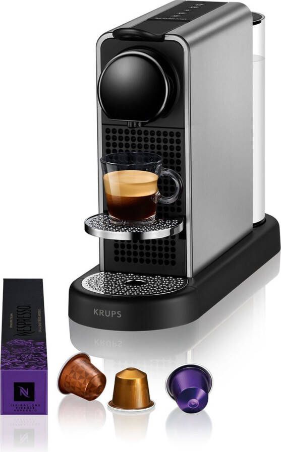 Krups Nespresso Citiz Platinum XN610T Koffiecupmachine Titan Compact Energiezuinig